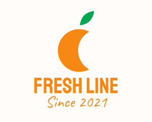 Orange Juice Fruit logo design