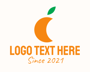Juice Shop - Orange Juice Fruit logo design