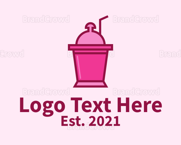 Pink Cooler Drink Logo
