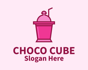 Pink Cooler Drink  Logo