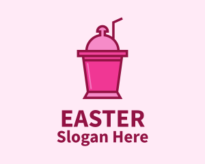 Pink Cooler Drink  Logo