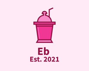 Tea Shop - Pink Cooler Drink logo design