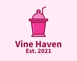 Pink Cooler Drink  logo design