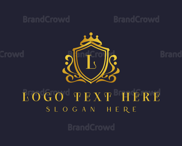 Luxury Crown Shield Logo