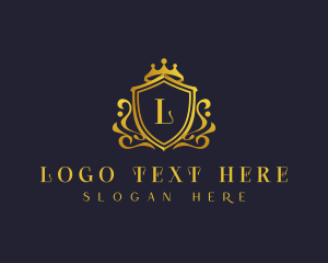 Insurance - Luxury Crown Shield logo design
