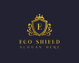 Luxury Crown Shield logo design