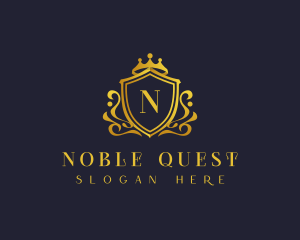 Luxury Crown Shield logo design