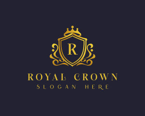 Luxury Crown Shield logo design