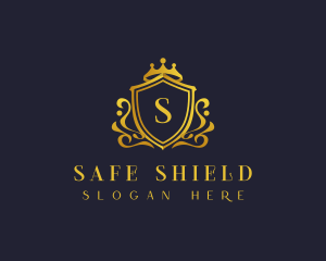 Luxury Crown Shield logo design