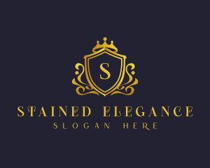 Luxury Crown Shield logo design