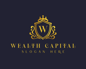 Luxury Crown Shield logo design