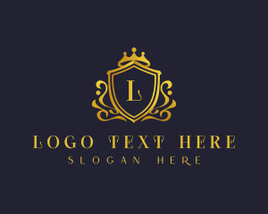 Luxury Crown Shield Logo