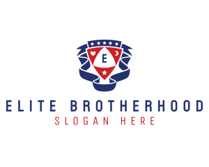 Fraternity - Club Shield Ribbon logo design