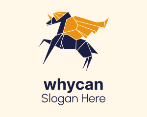 Origami Unicorn Pegasus Logo