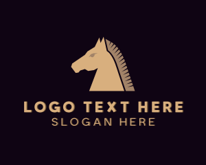 Brown Horse - Stallion Horse Animal logo design