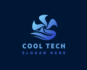 Fridge - Cold Thermal Propeller logo design