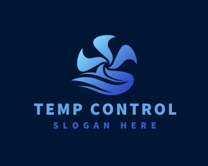 Thermostat - Cold Thermal Propeller logo design