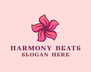 Pink Hawaiian Flower Logo