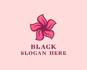 Pink Hawaiian Flower logo design