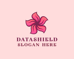 Petals - Pink Hawaiian Flower logo design