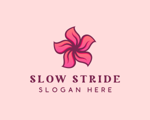 Pink Hawaiian Flower logo design