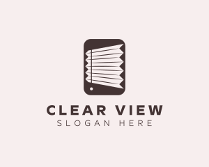 Window Curtain Furniture logo design