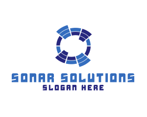 Sonar - Sound  Music Waves logo design