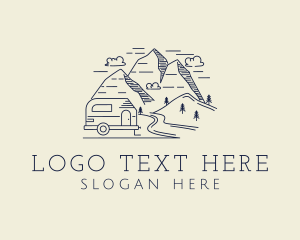 Scenery - Outdoor Camping Mountain logo design