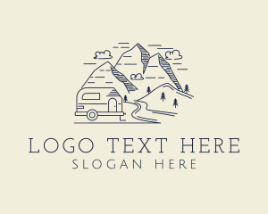 Landscape - Outdoor Camping Mountain logo design