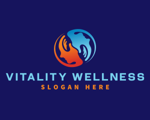 Hand Mind Wellness logo design