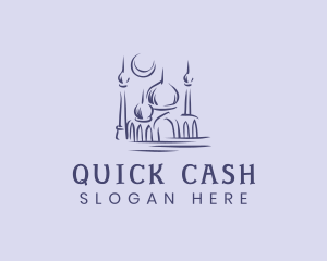 Muslim Mosque Structure Logo