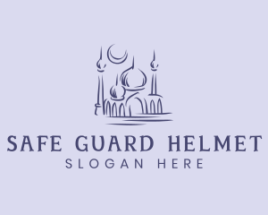 Muslim Mosque Structure Logo