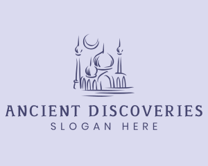 Muslim Mosque Structure logo design