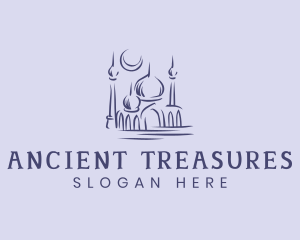 Muslim Mosque Structure logo design