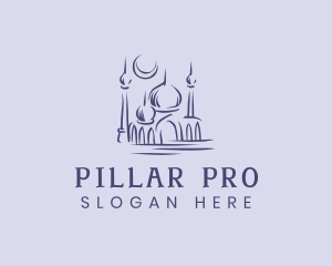 Muslim Mosque Structure logo design