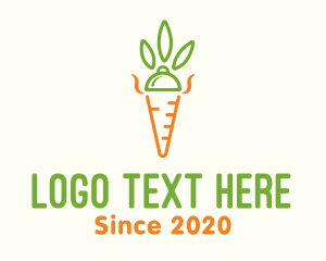 Dinner - Carrot Food Cuisine logo design