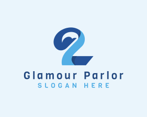 Parlor - Graceful Swan Number 2 logo design