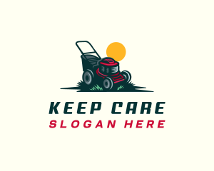 Lawn Care Mower logo design