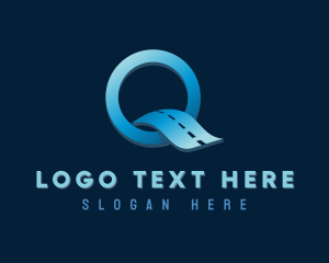 Developer - Road Construction Letter Q logo design