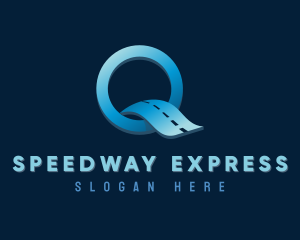 Freeway - Road Construction Letter Q logo design