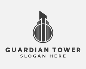 Abstract Urban Skyscraper logo design