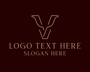 Stylish Brand Letter V Logo