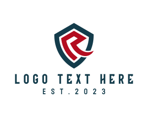 Insignia - Shield Security Agency Letter R logo design