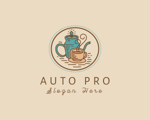 Mocha - Coffee Cup Kettle logo design