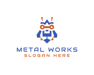 Metal - Metal Robot Owl logo design