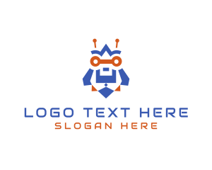 Smart - Metal Robot Owl logo design