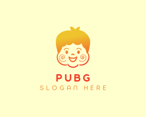 Child - Happy Chubby Boy logo design