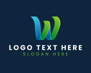 Initial - Abstract Startup Letter W logo design