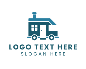 Movers - Blue House Vehicle logo design