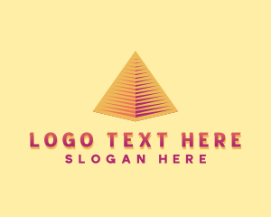 Investment - Pyramid Tech Developer logo design